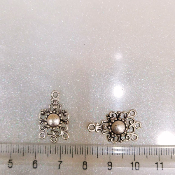 Antik Gümüş Kaplama Pirinç Kolye ve Küpe Sallantı Aparatı (1 Adet) Antik Gümüş Kaplama Pirinç Kolye ve Küpe Sallantı Aparatı (1 Adet)