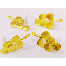 Altın Kaplama Pirinç Küpe Malzemesi 1 çift