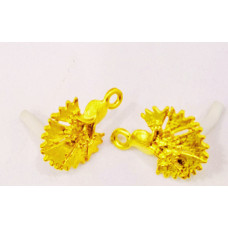 Altın Kaplama Pirinç Küpe Malzemesi (1 çift)