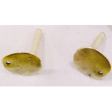 Antik Gümüş Kaplama Pirinç Küpe Malzemesi 1 çift