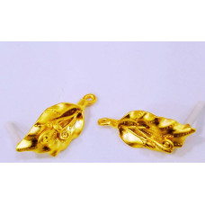 Altın Kaplama Pirinç Küpe malzemesi (1 çift)