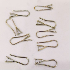 Antik Gümüş Pirinç Küpe Malzemesi 1 çift