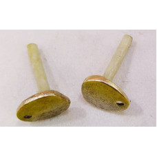 Antik Gümüş Pirinç Küpe Malzemesi 1 çift