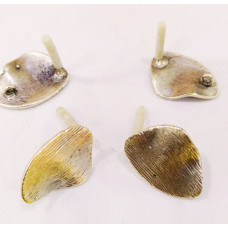 Antik Gümüş Kaplama Pirinç Küpe Malzemesi 1 çift