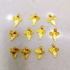 Altın Kaplama Helenistik Küpe ve Kolye Ucu Aparatı - 1 Adet