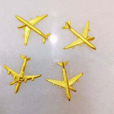 Altın Kaplama Üç Boyutlu Uçak Figürlü Takı ve Kolye Sallantı Malzemesi
