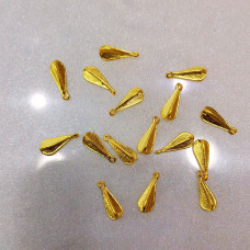 Altın Kaplama Metal Damla Model Takı Sallantısı (1 Adet)